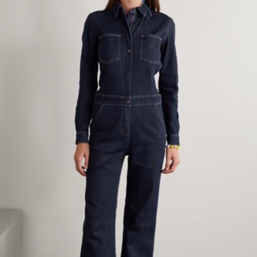 RIVET UTILITY RULEBREAKER DARK DENIM JUMPSUIT NWT XS
